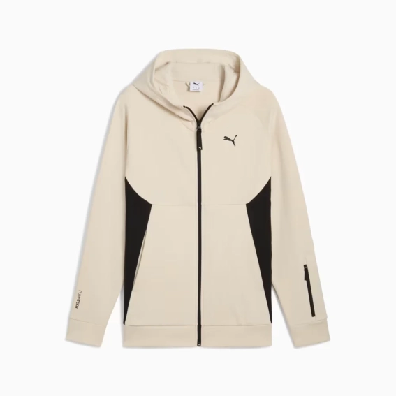 Толстовка PUMATECH Full-Zip Hoodie 68460587 Puma L Бежевый 68460587 фото 1 — интернет-магазин Tapok
