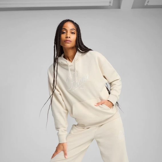 Толстовка SCRIPT Comfort Hoodie 68498387 Puma L Бежевий 68498387 фото 1 — інтернет-магазин Tapok