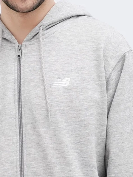 Толстовка на блискавці Stacked Logo MJ41501AG New Balance L Сірий MJ41501AG фото 3 — інтернет-магазин Tapok