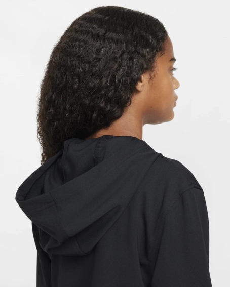 Подростковая толстовка K NSW CLUB+ POLY FZ HOODIE FZ4906-010 Nike S Черный FZ4906-010 фото 5 — интернет-магазин Tapok