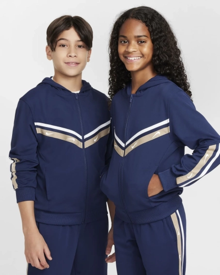 Толстовка підліткова K NSW CLUB+ POLY FZ HOODIE FZ4906-410 Nike FZ4906-410 фото 1 — інтернет-магазин Tapok