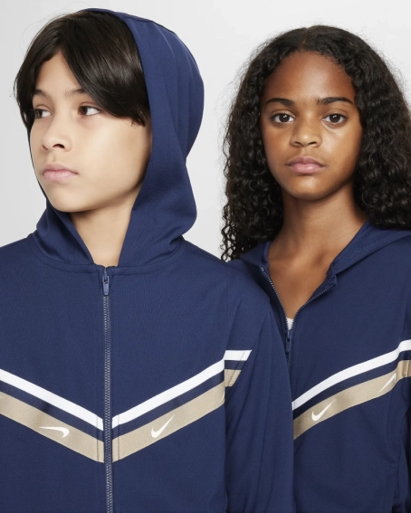 Толстовка підліткова K NSW CLUB+ POLY FZ HOODIE FZ4906-410 Nike FZ4906-410 фото 3 — інтернет-магазин Tapok