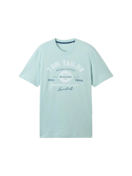 Футболка  LOGO TEE MEN'S T-SHIRT 1037735ХХ30463 Tom Tailor L Блакитний 1037735ХХ30463 фото 5 — інтернет-магазин Tapok