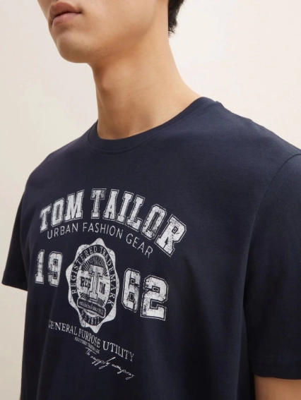 Футболка 1008637-10690 Tom Tailor L Темно-синій 1008637-10690 фото 3 — інтернет-магазин Tapok