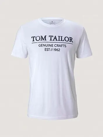 Футболка 1021229-20000 Tom Tailor L Белый 1021229-20000 фото 5 — интернет-магазин Tapok