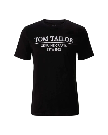 Футболка 1021229-29999 Tom Tailor L Чорний 1021229-29999 фото 5 — інтернет-магазин Tapok
