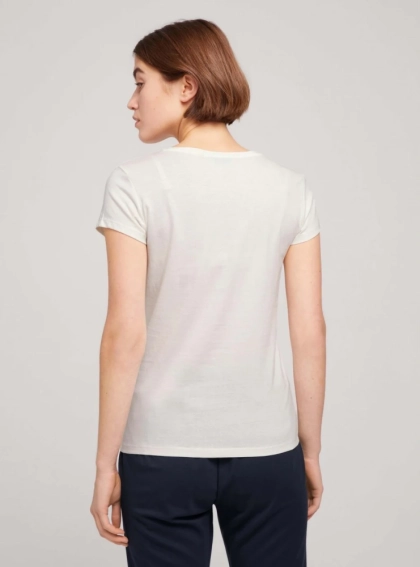 Футболка 1030466-10348 Tom Tailor XS Білий 1030466-10348 фото 2 — інтернет-магазин Tapok