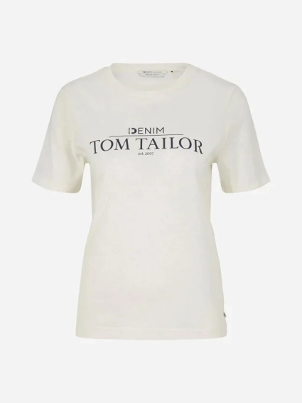 Футболка 1033607-10348 Tom Tailor M Белый 1033607-10348 фото 4 — интернет-магазин Tapok