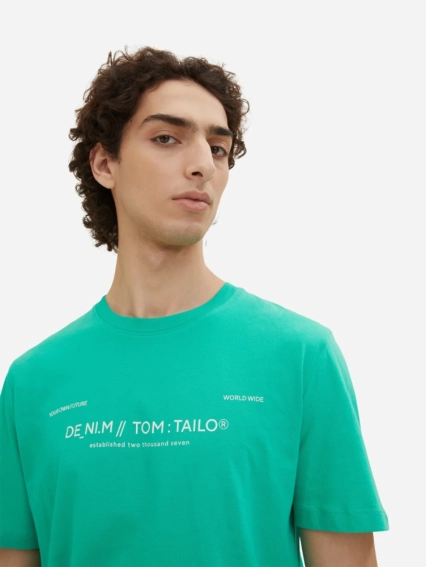 Футболка 1035581-31040 Tom Tailor L Зелений 1035581-31040 фото 3 — інтернет-магазин Tapok