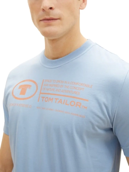Футболка 1035611-26320 Tom Tailor L Голубой 1035611-26320 фото 3 — интернет-магазин Tapok