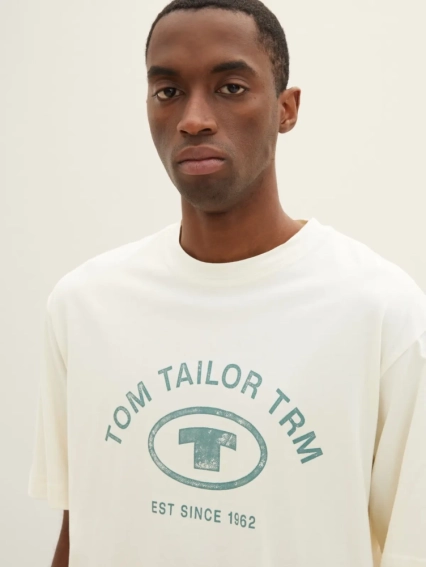 Футболка 1035618-18592 Tom Tailor L Белый 1035618-18592 фото 4 — интернет-магазин Tapok