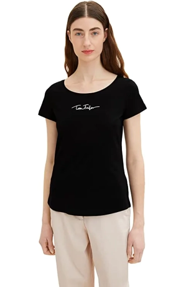 Футболка 1036192-14482 Tom Tailor XS Черный 1036192-14482 фото 1 — интернет-магазин Tapok