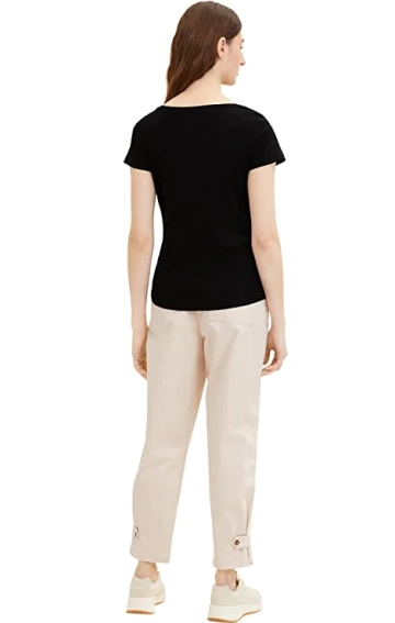 Футболка 1036192-14482 Tom Tailor XS Черный 1036192-14482 фото 2 — интернет-магазин Tapok