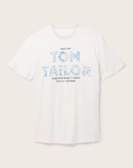 Футболка 1036334-10332 Tom Tailor L Білий 1036334-10332 фото 3 — інтернет-магазин Tapok