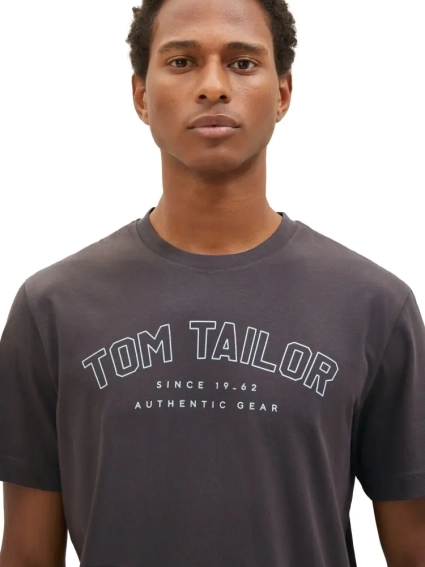 Футболка 1037736-10899 Tom Tailor XL Темно-серый 1037736-10899 фото 3 — интернет-магазин Tapok