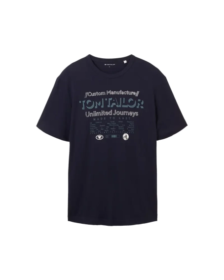 Футболка 1040034ХХ10668 Tom Tailor L Темно-синий 1040034ХХ10668 фото 5 — интернет-магазин Tapok