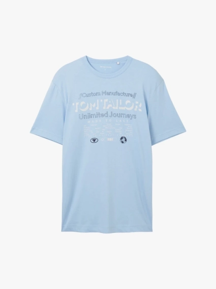 Футболка 1040034ХХ32245 Tom Tailor L Блакитний 1040034ХХ32245 фото 5 — інтернет-магазин Tapok