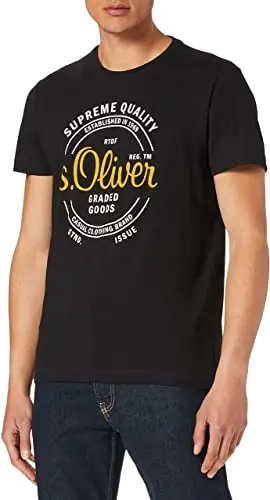 Футболка 130.10.105.12.130.2063391-9999 s.Oliver L Чорний 130.10.105.12.130.2063391 фото 1 — інтернет-магазин Tapok