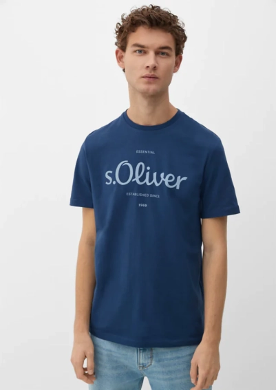 Футболка 2128330.58D1 s.Oliver M Темно-синий 2128330.58D1 фото 1 — интернет-магазин Tapok
