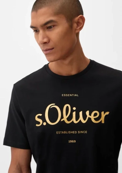 Футболка 2128330.99D2 s.Oliver M Черный 2128330.99D2 фото 3 — интернет-магазин Tapok