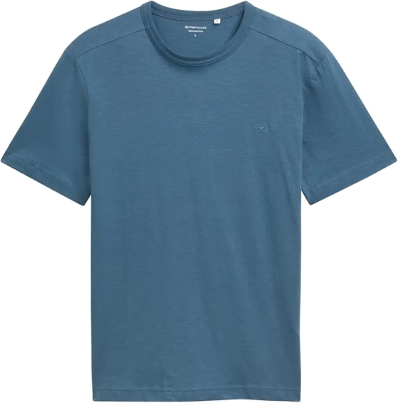 Футболка Basic cotton T-shirt 1045627-36985 Tom Tailor L Темно-синий 1045627-36985 фото 4 — интернет-магазин Tapok
