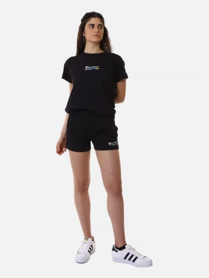 Футболка crewneck t-shirt 117109-KK001 Champion XS Черный 117109-KK001 фото 3 — интернет-магазин Tapok