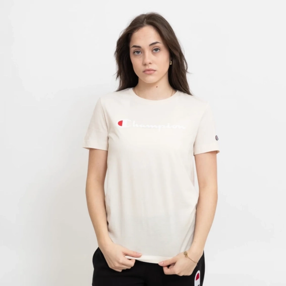 Футболка crewneck t-shirt 117366-YS137 Champion L Розовий 117366-YS137 фото 1 — інтернет-магазин Tapok
