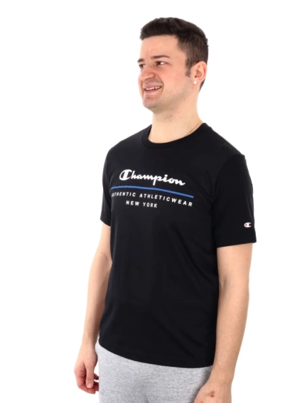 Футболка crewneck t-shirt 219734-KK001 Champion L Чорний 219734-KK001 фото 2 — інтернет-магазин Tapok