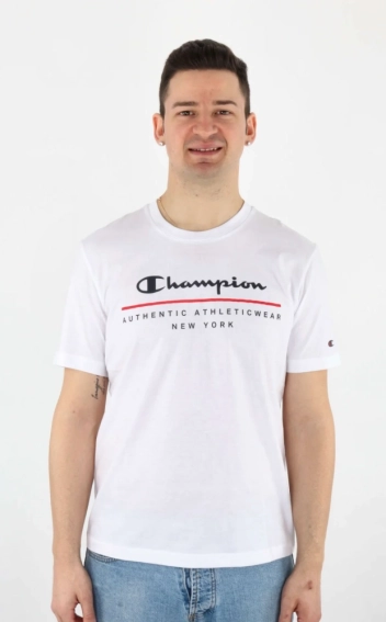 Футболка crewneck t-shirt 219734-WW001 Champion M Белый 219734-WW001 фото 1 — интернет-магазин Tapok