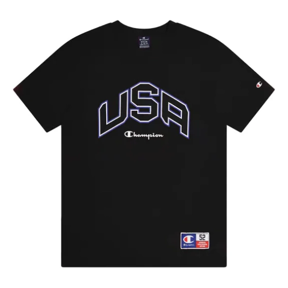 Футболка crewneck t-shirt 219747-KK001 Champion L Чорний 219747-KK001 фото 1 — інтернет-магазин Tapok