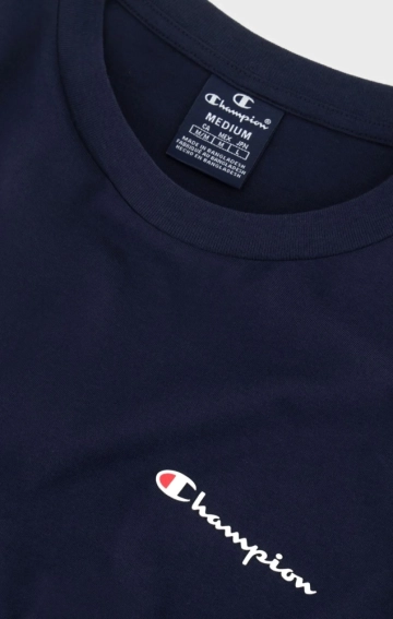 Футболка crewneck t-shirt 219838-BS501 Champion L Темно-синій 219838-BS501 фото 5 — інтернет-магазин Tapok