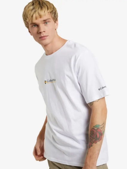Футболка CSC Basic Logo 1680051CLB-108 Columbia XXL (56) Белый 1680051CLB-108 фото 2 — интернет-магазин Tapok