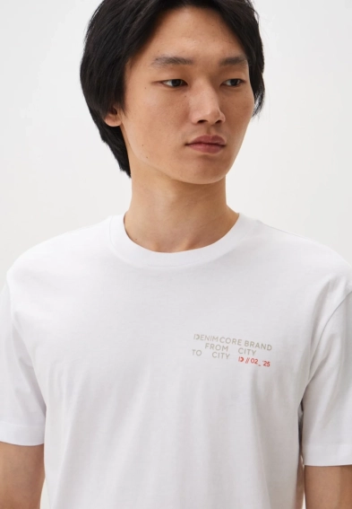 Футболка Denim men&#39;s T-shirt 1045025-20000 Tom Tailor L Белый 1045025-20000 фото 3 — интернет-магазин Tapok