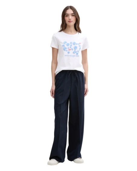 Футболка DENIM women&#39;s T-shirt 1045417-20000 Tom Tailor L Белый 1045417-20000 фото 4 — интернет-магазин Tapok