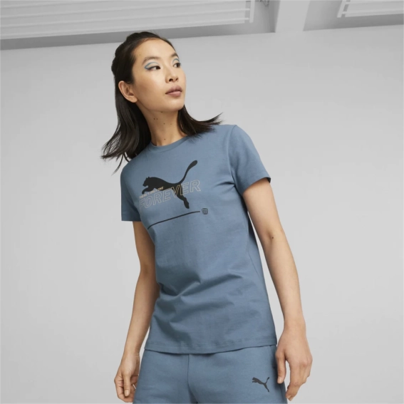 Футболка ESS BETTER Tee 67330117 Puma XS Голубой 67330117 фото 1 — интернет-магазин Tapok