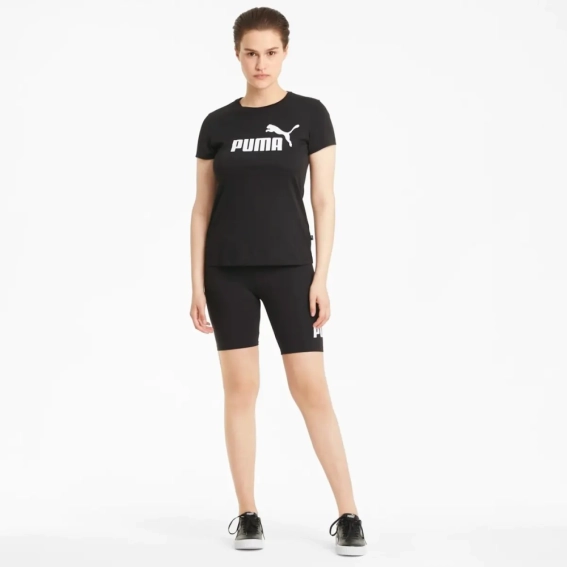 Футболка ESS Logo Tee 58677401 Puma S Черный 58677401 фото 3 — интернет-магазин Tapok
