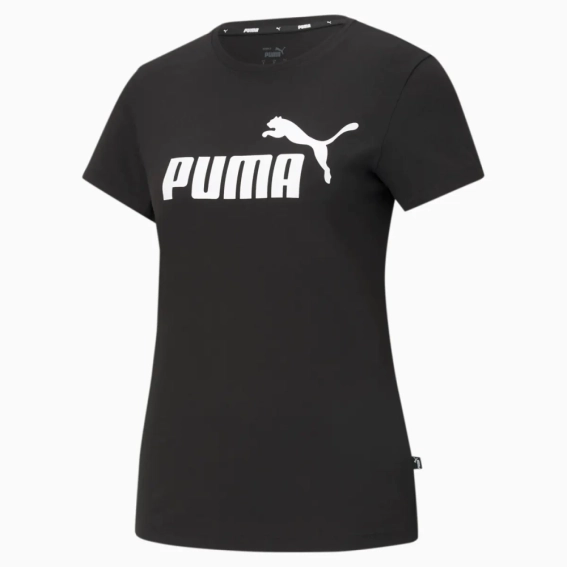 Футболка ESS Logo Tee 58677401 Puma S Черный 58677401 фото 4 — интернет-магазин Tapok