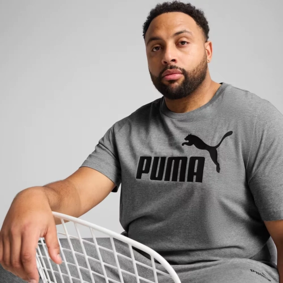 Футболка ESS No. 1 Logo Tee 68253203 Puma L Сірий 68253203 фото 2 — інтернет-магазин Tapok