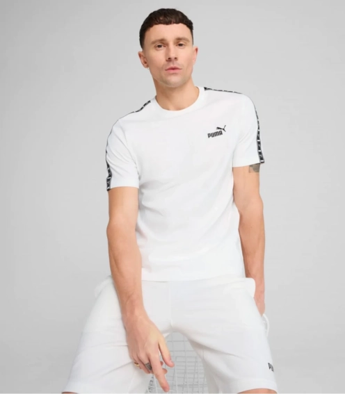 Футболка ESS TAPE Tee 68467402 Puma L Білий 68467402 фото 1 — інтернет-магазин Tapok