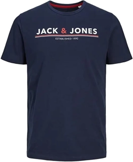 Футболка JACMONT TEE SS LW 12205227-Navy Blazer Jack&Jones L Темно-синій 12205227-Navy Blazer