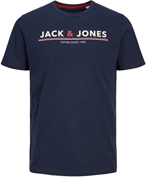 Футболка JACMONT TEE SS LW 12205227-Navy Blazer Jack&amp;Jones L Темно-синий 12205227-Navy Blazer фото 1 — интернет-магазин Tapok