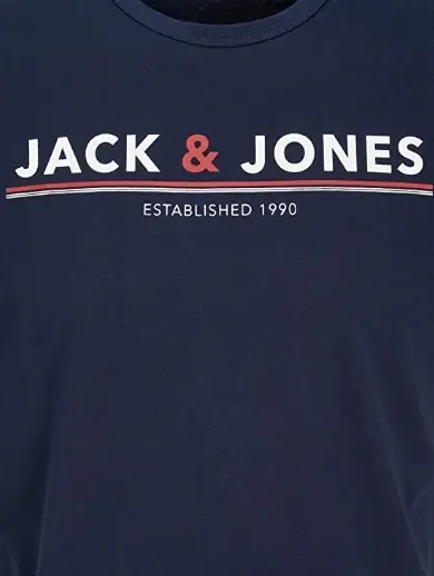Футболка JACMONT TEE SS LW 12205227-Navy Blazer Jack&amp;Jones L Темно-синий 12205227-Navy Blazer фото 2 — интернет-магазин Tapok