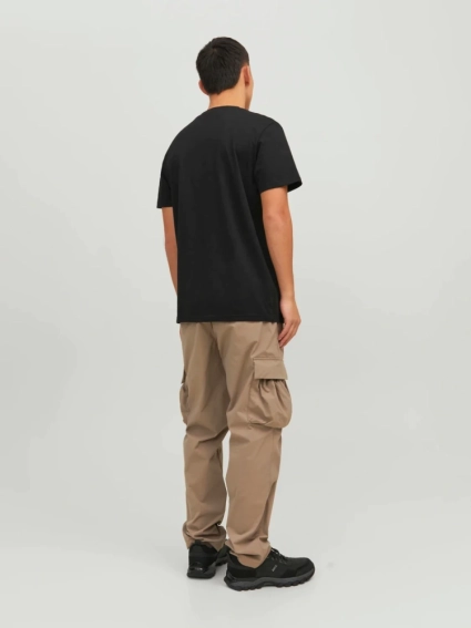 Футболка JCOHUNT TEE SS CREW NECK LN 12228391-Black Jack&Jones M Чорний 12228391-Black фото 2 — інтернет-магазин Tapok
