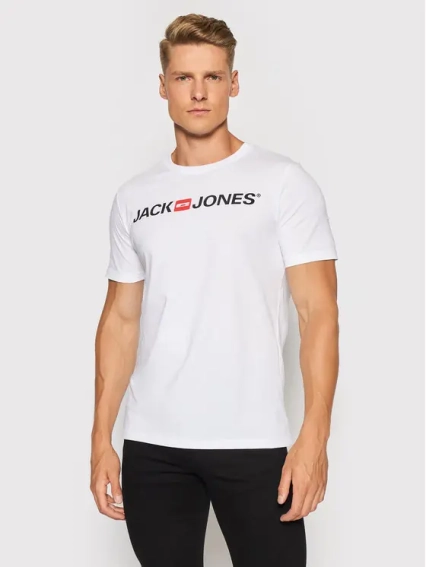 Футболка JJECORP LOGO TEE SS CREW NECK 3PK MP 12191330-White-Pack: 1 White Jack&Jones L Білий 12191330-White-Pack:1Whit фото 2 — інтернет-магазин Tapok