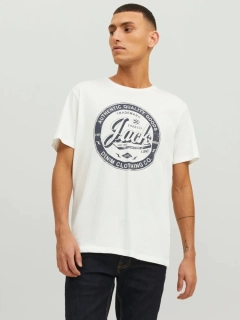 Футболка JJEJEANS TEE SS O-NECK NOOS 22/23 12210949-Cloud Dancer Jack&Jones XL Білий 12210949-Cloud Dancer