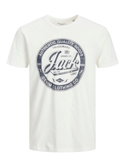Футболка JJEJEANS TEE SS O-NECK NOOS 22/23 12210949-Cloud Dancer Jack&Jones XL Білий 12210949-Cloud Dancer фото 5 — інтернет-магазин Tapok