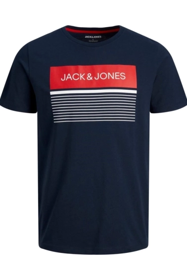 Футболка JJTRAVIS TEE SS CREW NECK 12221009-Navy Blazer Jack&amp;Jones L Темно-синий 12221009-Navy Blazer фото 1 — интернет-магазин Tapok