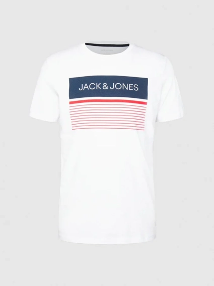Футболка JJTRAVIS TEE SS CREW NECK 12221009-White Jack&Jones L Білий 12221009-White фото 1 — інтернет-магазин Tapok