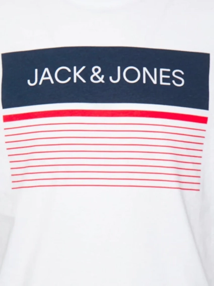 Футболка JJTRAVIS TEE SS CREW NECK 12221009-White Jack&Jones L Білий 12221009-White фото 5 — інтернет-магазин Tapok