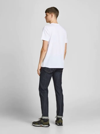Футболка JORBRADY TEE SS CREW NECK SN 12205503-Bright White-Fit:STD/SOLID Jack&Jones S Білий 12205503-Bright White-Fit фото 2 — інтернет-магазин Tapok